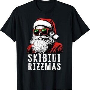 Skibidi Rizzmas Christmas Rizz Santa Claus Charisma Kid Cool T-Shirt